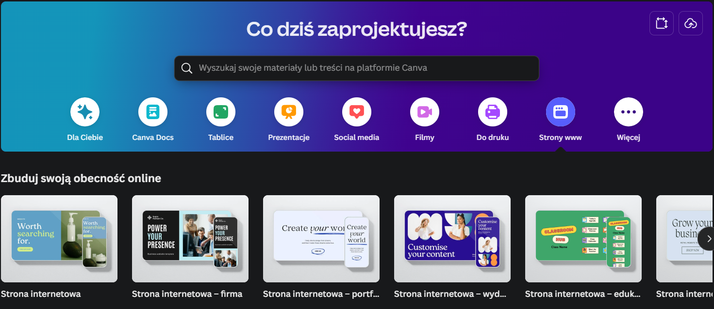 Platforma, na której można stworzyć landing page eventu.